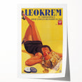 Retro Leokrem Ad Poster | Vintage Tanning Cream Art Print