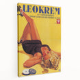 Retro Leokrem Ad Poster | Vintage Tanning Cream Art Print