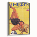 Retro Leokrem Ad Poster | Vintage Tanning Cream Art Print