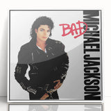 Michael Jackson Bad Retro Wall Art – Vintage Canvas Print