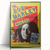 Vintage Bob Marley & The Wailers Concert Poster - Retro Music Art