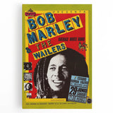 Vintage Bob Marley & The Wailers Concert Poster - Retro Music Art