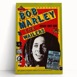 Vintage Bob Marley & The Wailers Concert Poster - Retro Music Art