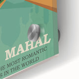 Taj Mahal Retro Travel Poster | Vintage India Art Prints