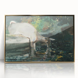 Serene Realism Nature Scene | Deer Drinking by Winslow Homer Art Print