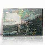 Serene Realism Nature Scene | Deer Drinking by Winslow Homer Art Print