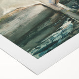 Serene Realism Nature Scene | Deer Drinking by Winslow Homer Art Print