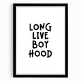 Long Live Boyhood - Boys Room Wall Art Kids Wall Art Prints