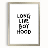 Long Live Boyhood - Boys Room Wall Art Kids Wall Art Prints