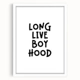 Long Live Boyhood - Boys Room Wall Art Kids Wall Art Prints