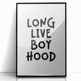 Long Live Boyhood - Boys Room Wall Art Kids Wall Art Prints