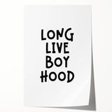 Long Live Boyhood - Boys Room Wall Art Kids Wall Art Prints