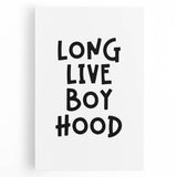 Long Live Boyhood - Boys Room Wall Art Kids Wall Art Prints