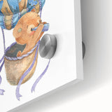 Adventure Bear Nursery Art - Framed Baby Room Wall Decor