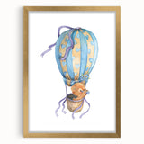 Adventure Bear Nursery Art - Framed Baby Room Wall Decor