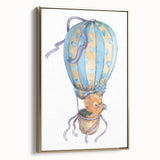 Adventure Bear Nursery Art - Framed Baby Room Wall Decor