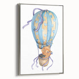 Adventure Bear Nursery Art - Framed Baby Room Wall Decor