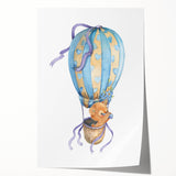 Adventure Bear Nursery Art - Framed Baby Room Wall Decor