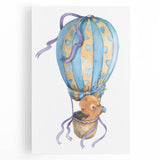 Adventure Bear Nursery Art - Framed Baby Room Wall Decor