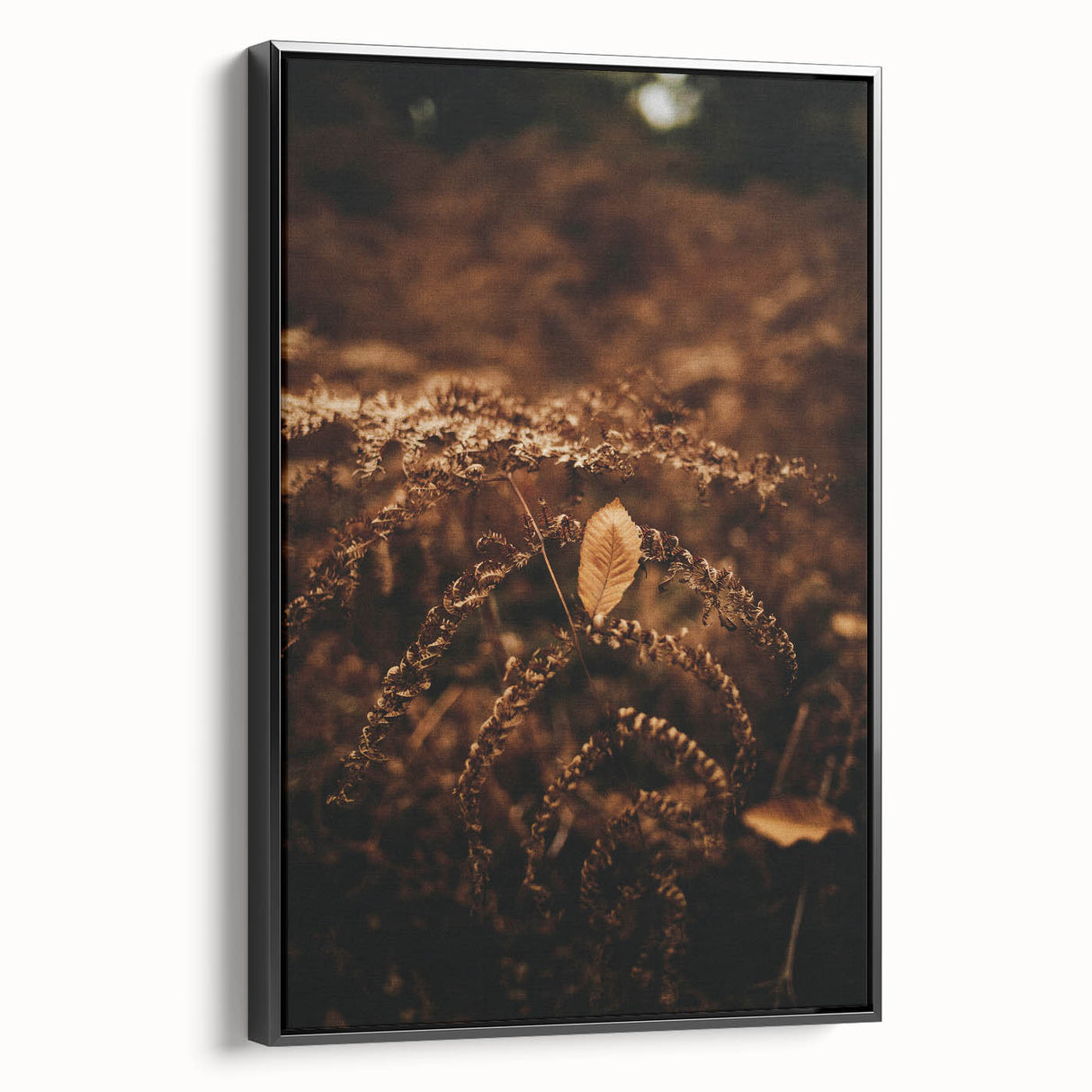 Black and white landscape art painting on framed canvas, depicting a serene vintage scene, ideal for bedroom wall decor.