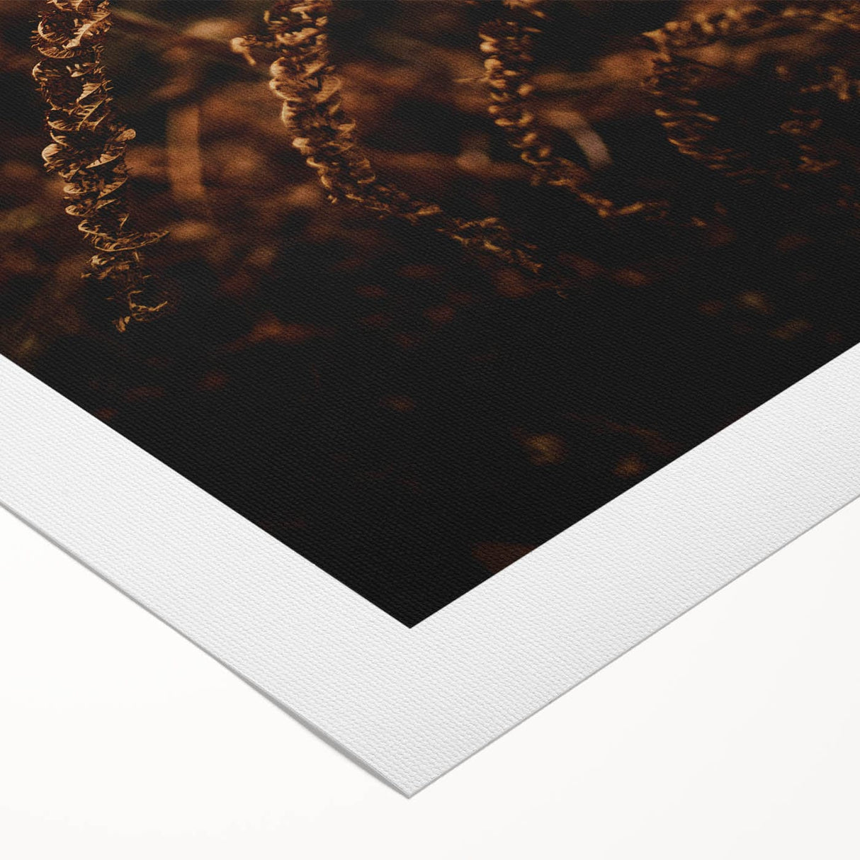 Art deco poster featuring a stylized autumn landscape on rolled canvas, suitable for dining room wall art.
