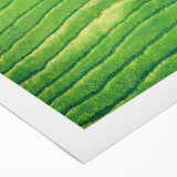 Art deco poster featuring a stylized spring scene in pastel shades on rolled canvas, suitable for dining room or bathroom.