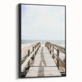 Black and white framed canvas featuring a vintage landscape painting, ideal for bedroom wall decor.