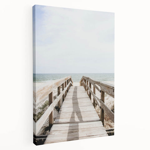 Large canvas print featuring a vibrant summer scene with lush greenery and blue skies, ideal for kitchen wall art.