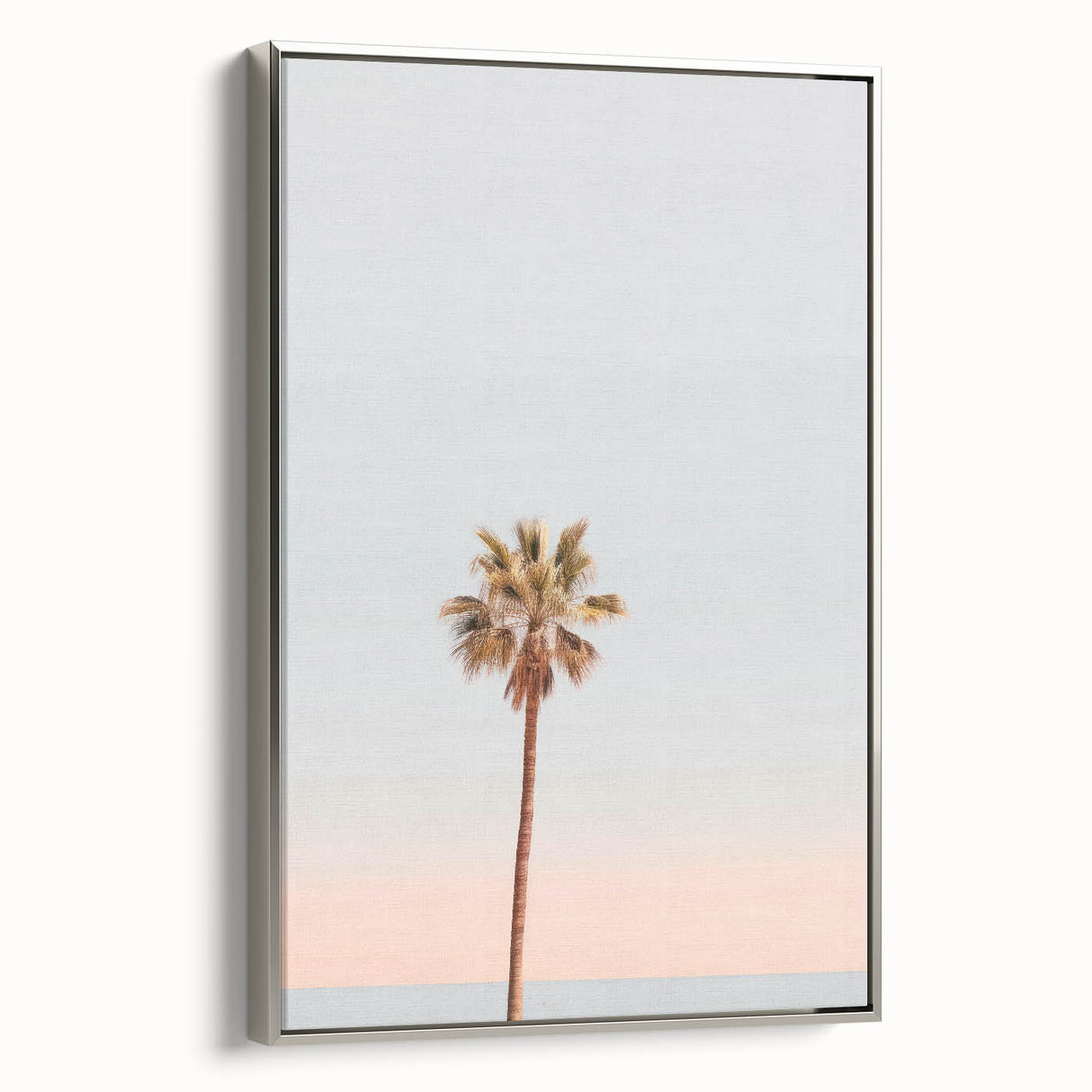 Landscape art painting on framed canvas, featuring a summer scene with vibrant colors, ideal for living room decor.