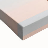 Large art depicting a black and white landscape on stretched canvas, suitable for bedroom wall decor.