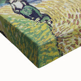 Large art of a black and white landscape painting on stretched canvas, suitable for bedroom wall decor.