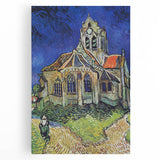 Black and white stretched canvas depicting Van Gogh's 'Starry Night' in a large format, ideal for kitchen wall art.