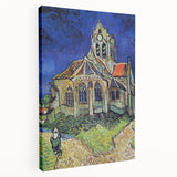 Side view of a large stretched canvas featuring Van Gogh's Starry Night, ideal for kitchen wall art.