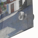 Modern Wall Art - Quiet Street Scene with Figure