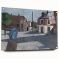 Modern Wall Art - Quiet Street Scene with Figure