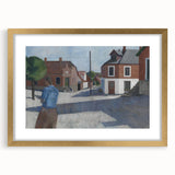 Modern Wall Art - Quiet Street Scene with Figure