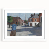 Modern Wall Art - Quiet Street Scene with Figure