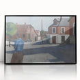 Modern Wall Art - Quiet Street Scene with Figure