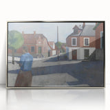Modern Wall Art - Quiet Street Scene with Figure