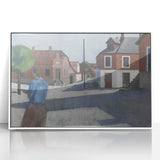 Modern Wall Art - Quiet Street Scene with Figure