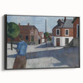 Modern Wall Art - Quiet Street Scene with Figure
