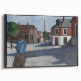 Modern Wall Art - Quiet Street Scene with Figure