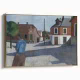 Modern Wall Art - Quiet Street Scene with Figure