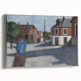 Modern Wall Art - Quiet Street Scene with Figure