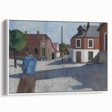 Modern Wall Art - Quiet Street Scene with Figure