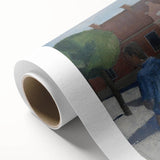 Modern Wall Art - Quiet Street Scene with Figure