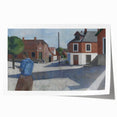 Modern Wall Art - Quiet Street Scene with Figure