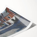 Modern Wall Art - Quiet Street Scene with Figure