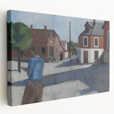 Modern Wall Art - Quiet Street Scene with Figure