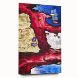 Modern Wall Art - Vibrant Abstract Nature Design with Bold Colors